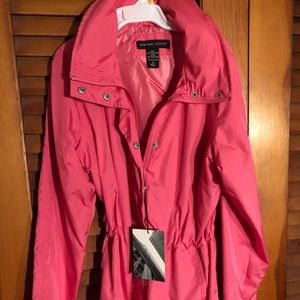 BRAND NEW!!!! NY and Company pink rain jacket.